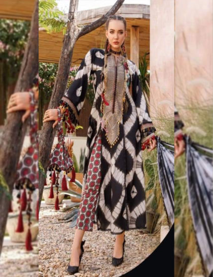 Maria B Lawn 3 Piece Embroidered Shirt